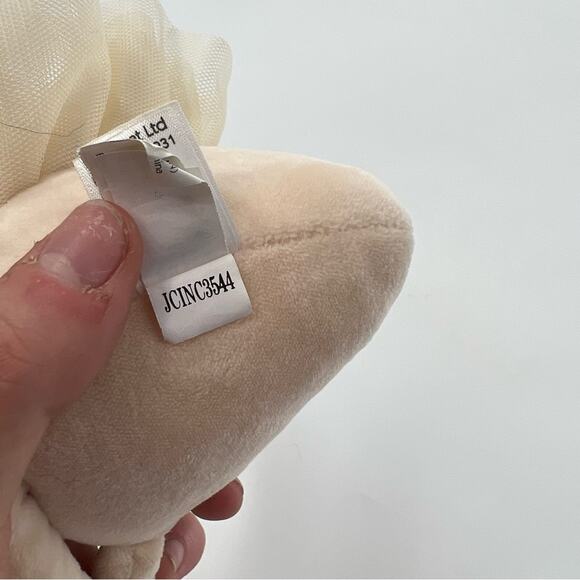 Jellycat Swan Stuffed Animal with Gold and Cream Accents - Picture 5 of 6